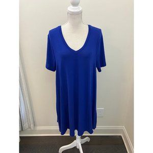 Umgee Blue Short Sleeve Dress Size Large